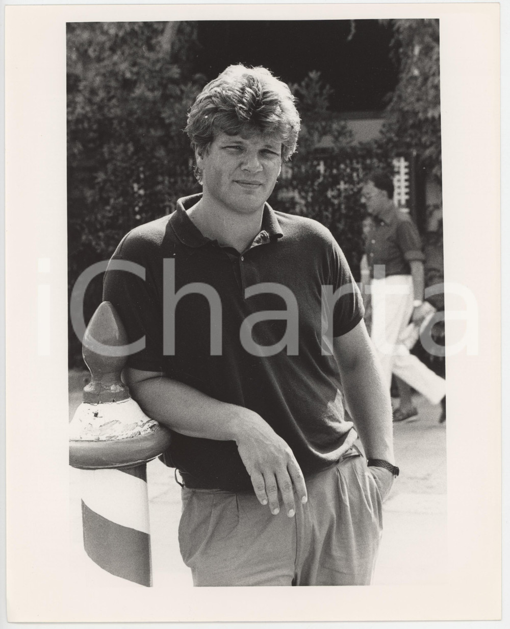 Fotografia d epoca originale 1987 VENEZIA Mostra del cinema  Carlo MAZZACURATI Ritratto  Foto 20x25 cm 1