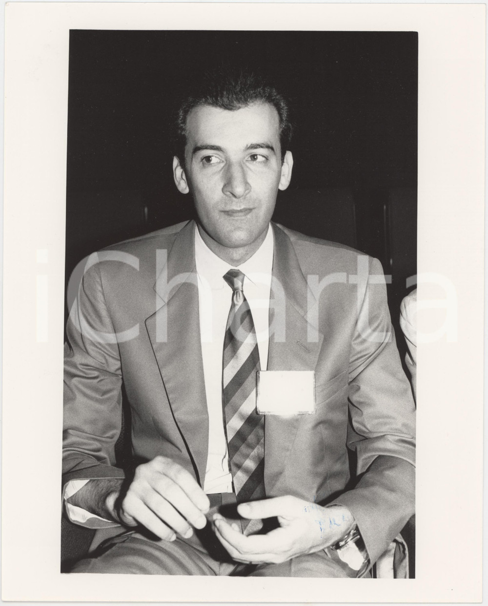 Fotografia d epoca originale 1985 ca CONFINDUSTRIA Vittorio MAGLIA Ritratto  Foto 20x25 cm 1 1