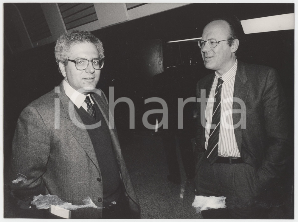 Fotografia d epoca originale 1985 ca ITALIA  COSTUME Paolo MAZZANTI Giornalista  Foto 24x18 cm 1