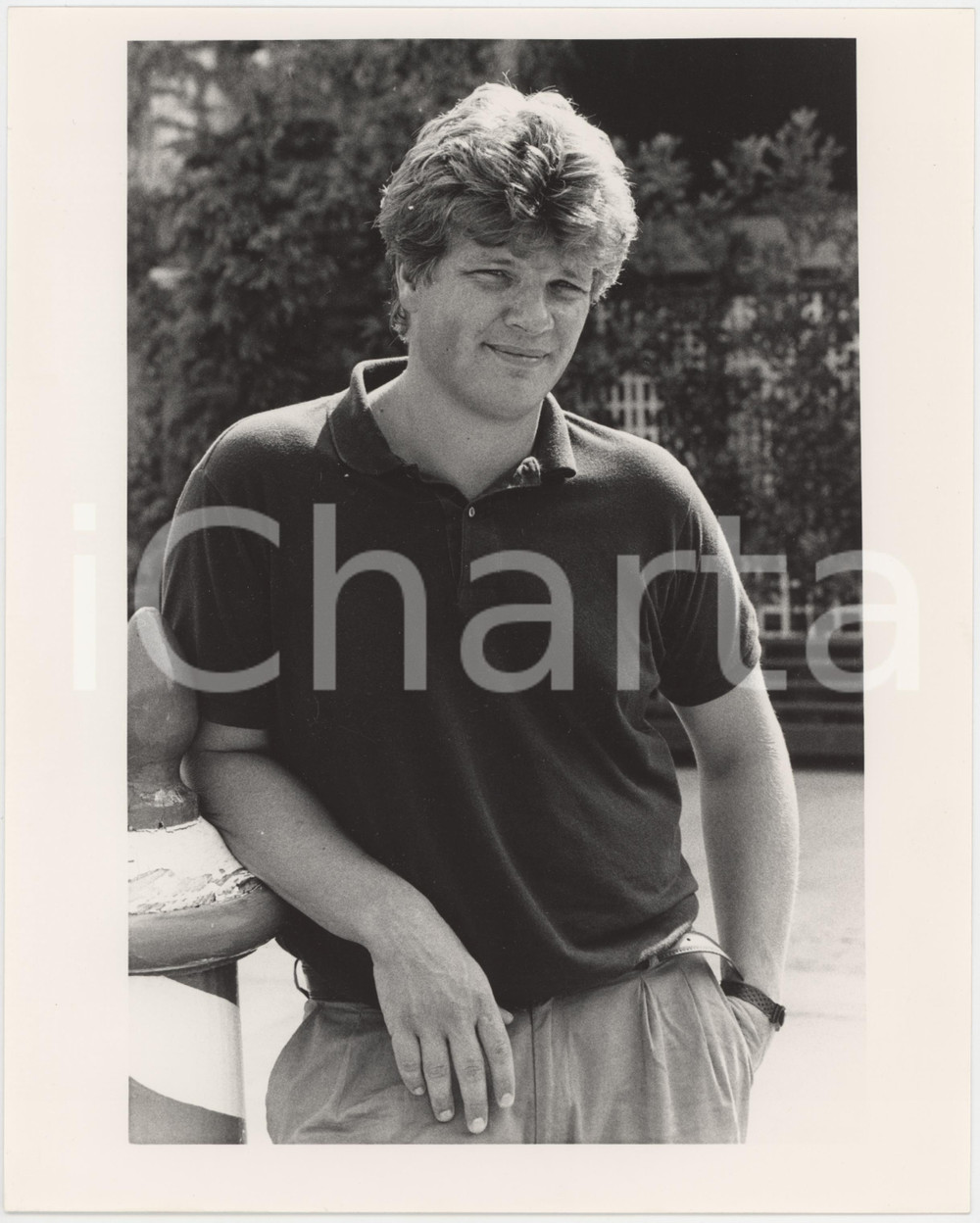 Fotografia d epoca originale 1987 VENEZIA Mostra del cinema  Carlo MAZZACURATI Ritratto  Foto 20x25 cm 1 1