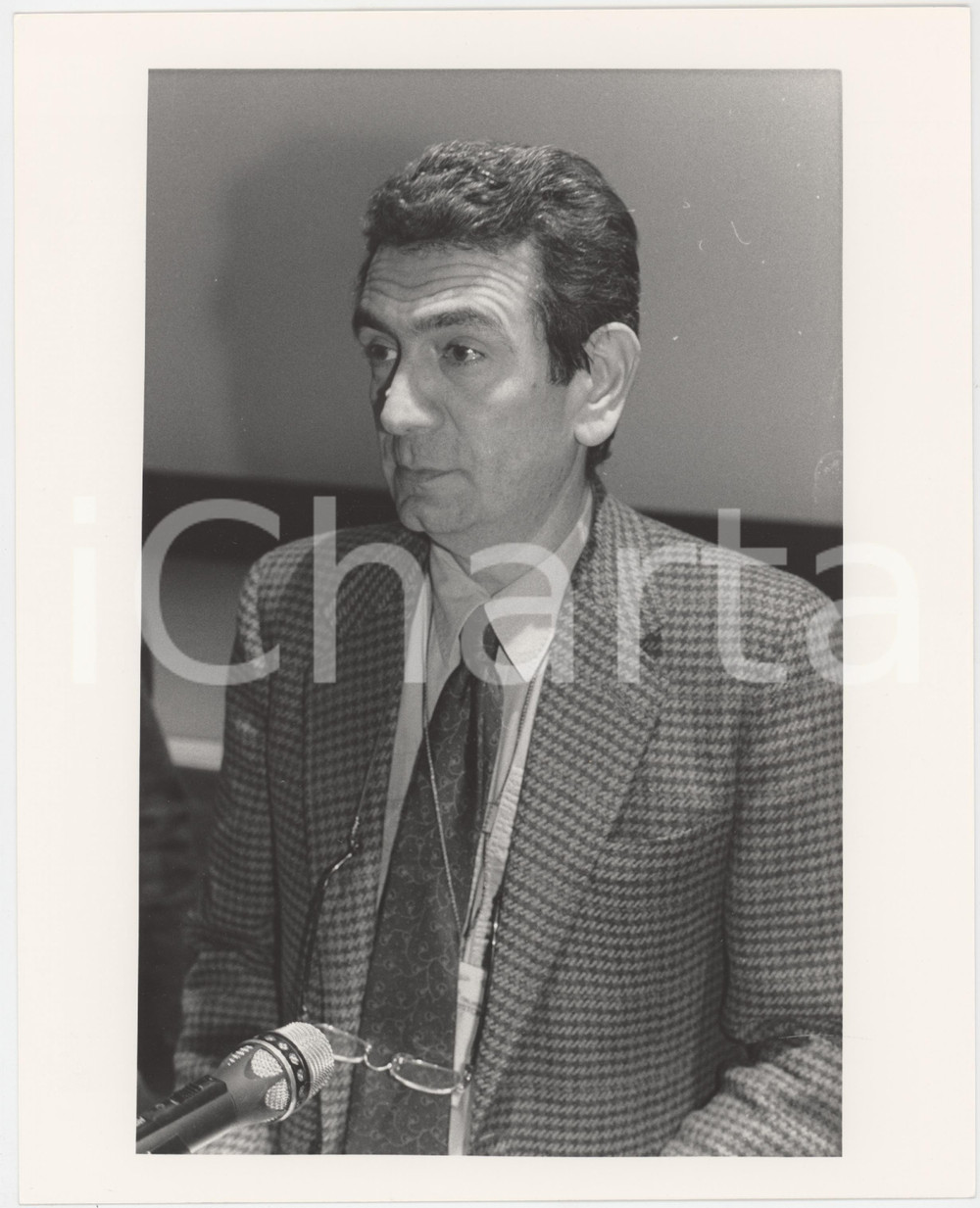 Fotografia d epoca originale 1990 ca RAI Mario MAFFUCCI Ritratto del dirigente  Foto 20x25 cm 3 1