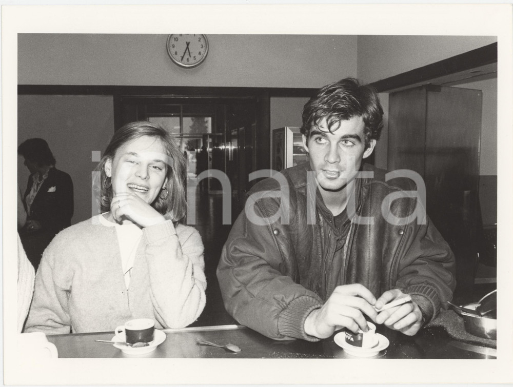 Fotografia d epoca originale 1985 ca ITALIA  COSTUME Pierre COSSO e Rita  Foto 28x14 cm 1 1