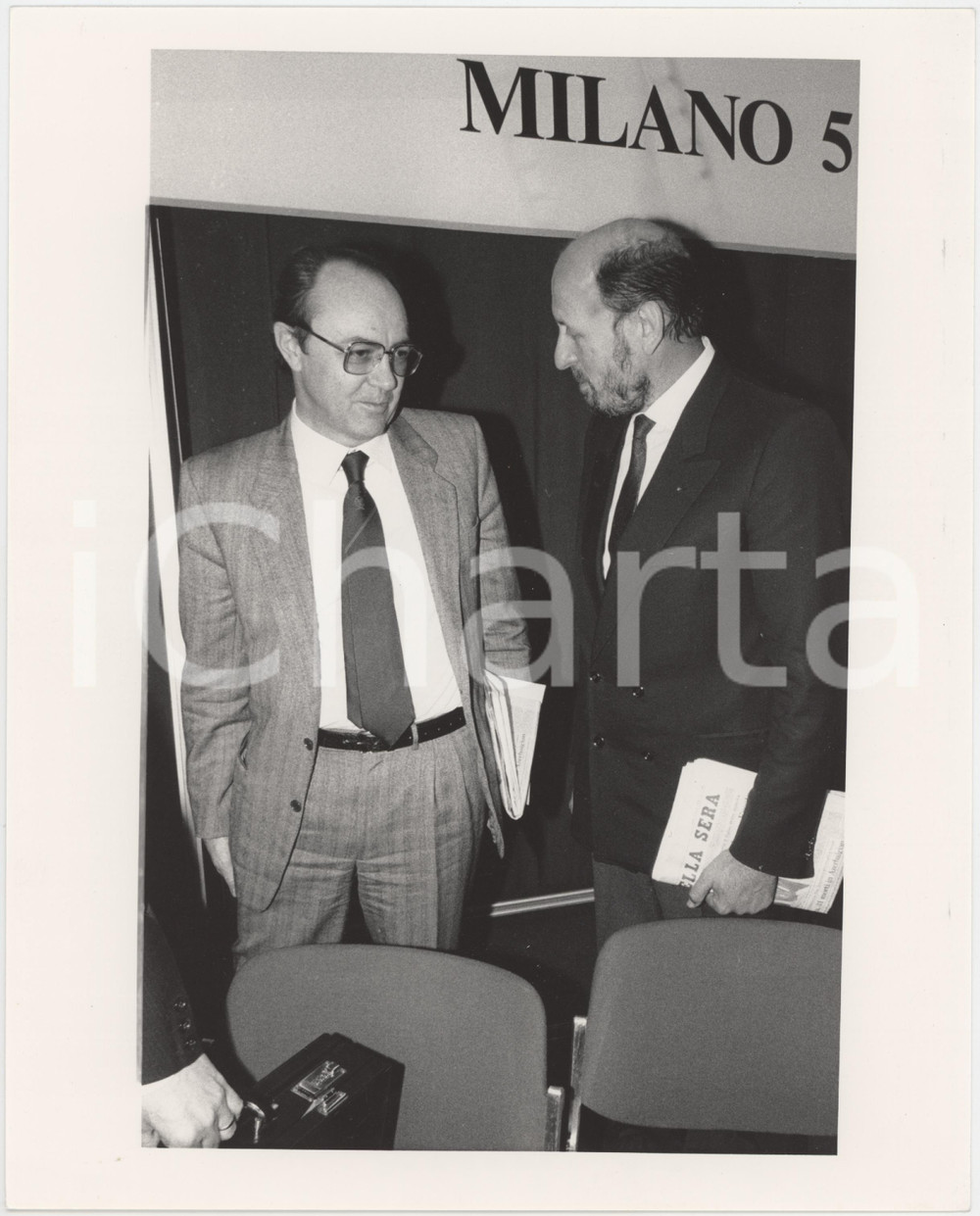 Fotografia d epoca originale 1985 ca ITALIA  COSTUME Angelo CALOIA Gianni ZANDANO Ritratto  Foto 20x25 1 1