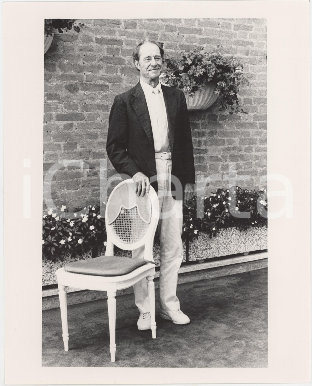 Fotografia d epoca originale 1988 VENEZIA Mostra del cinema  Don AMECHE Ritratto  Foto 20x25 cm 5 1