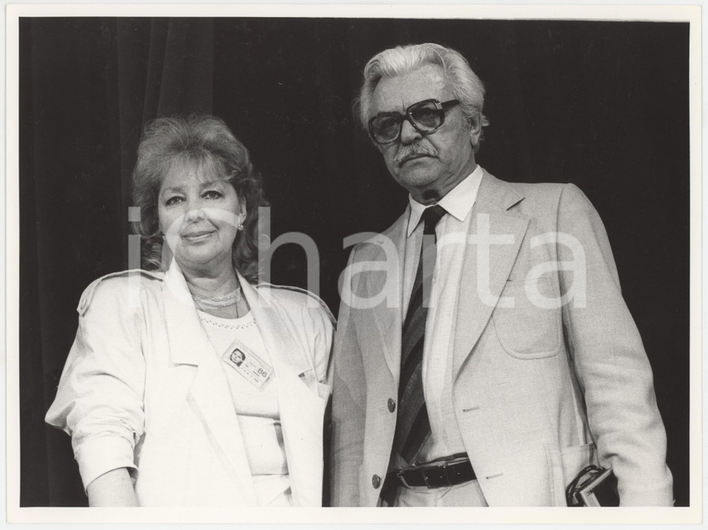 Fotografia d epoca originale 1986 FESTIVAL DI CANNES Irina SKOBTSEVA Sergei BONDARCHUK Foto 24x18 cm 1