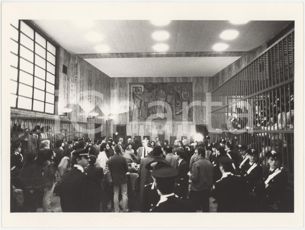 Fotografia d epoca originale 1984 MILANO  TERRORISMO  BRIGATE ROSSE Processo COLONNA WALTER ALASIA Foto 1 1