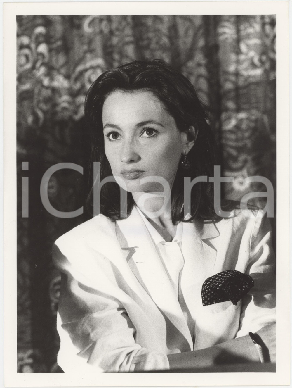 Fotografia d epoca originale 1985 ca CINEMA Evelyn BOUIX Ritratto dell attrice  Foto 18x24 cm 1
