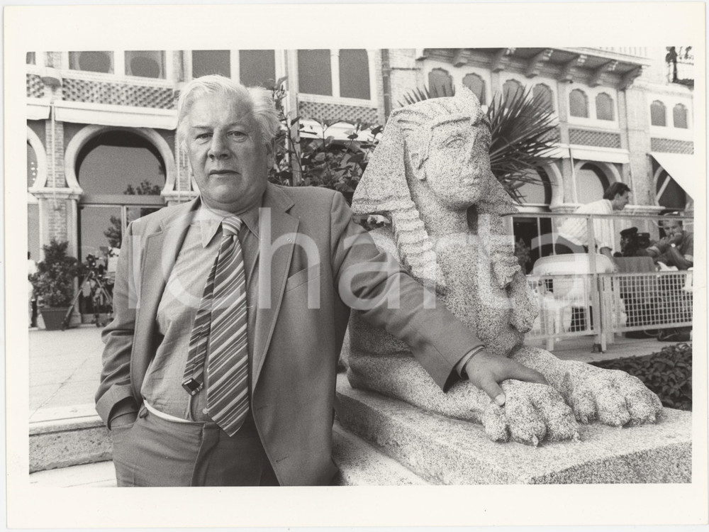 Fotografia d epoca originale 1986 VENEZIA Mostra del Cinema  Peter USTINOV Ritratto  Foto 24x18 cm 1