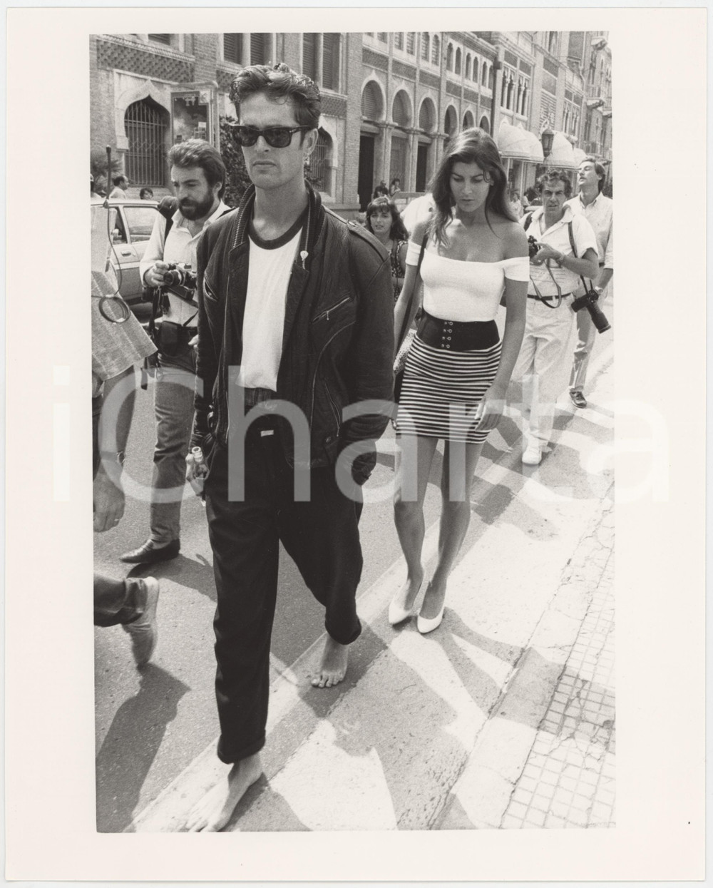 Fotografia d epoca originale 1987 VENEZIA Mostra del Cinema  Rupert EVERETT Annabel BROOKS Foto 20x25 cm 1 1