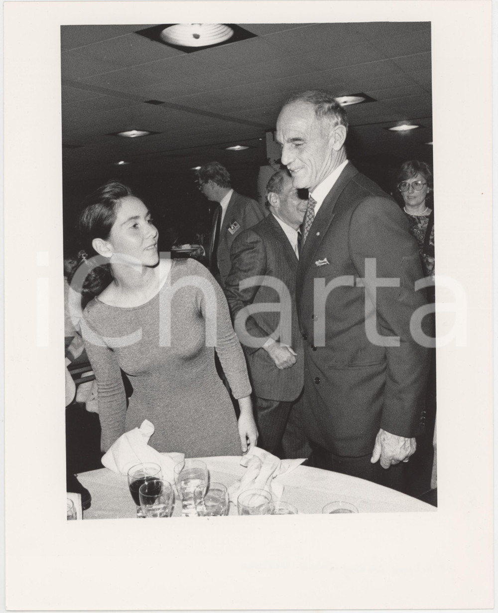 Fotografia d epoca originale 1987 ITALIA  COSTUME Philippe LEROY Silvia TORTORA Foto 20x25 cm 5 1