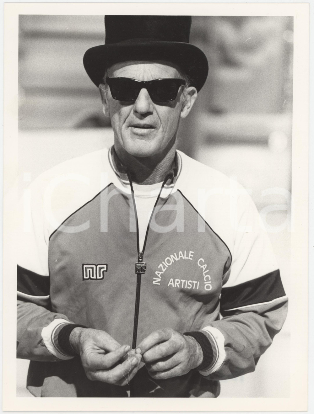 Fotografia d epoca originale 1987 ITALIA  CALCIO Philippe LEROY Nazionale Calcio Artisti  Foto 18x24 cm 1