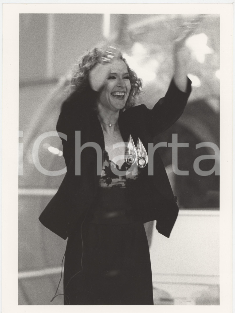 Fotografia d epoca originale 1985 RAI UNO Loretta Goggi in Quiz  Loretta GOGGI Foto 18x24 cm 1 1