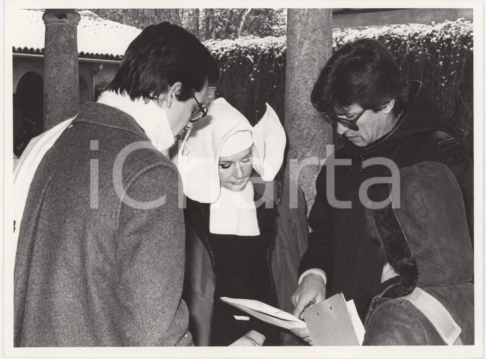 Fotografia d epoca originale 1986 IL BELLO DELLA DIRETTA Loretta GOGGI Alessandro CECCHI PAONE Gianni BREZZA 1