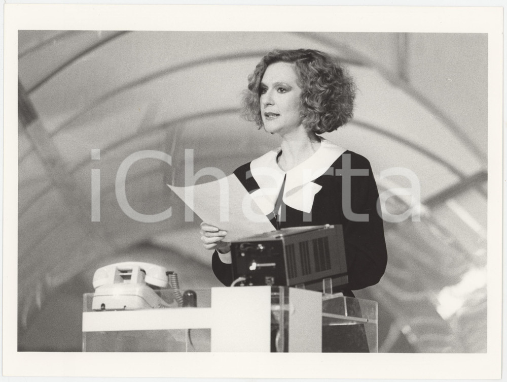 Fotografia d epoca originale 1985 RAI UNO Loretta Goggi in Quiz  Loretta GOGGI  Foto 24x18 cm 3 1