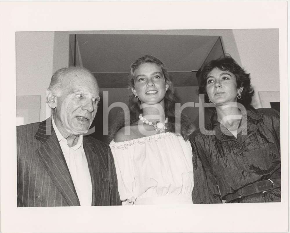 Fotografia d epoca originale 1987 VENEZIA Mostra del cinema  Luigi COMENCINI ThÃ©rÃ¨se LIOTARD Giada FAGGIOLI 1