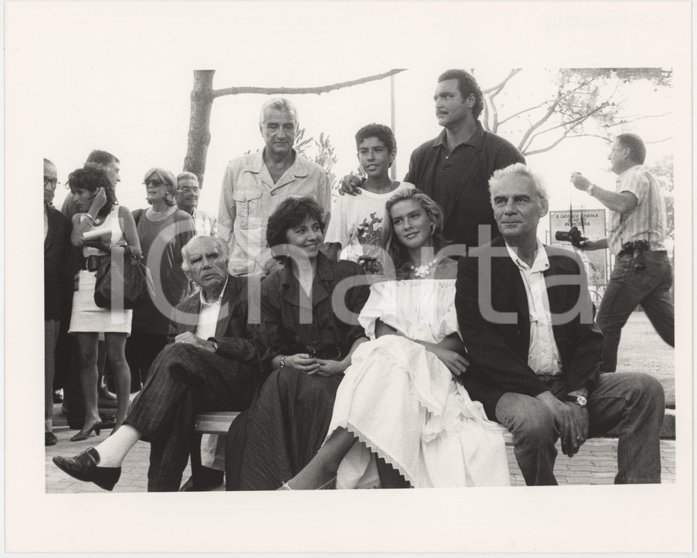 Fotografia d epoca originale 1987 VENEZIA Diego ABATANTUONO Santo POLIMENO Giada FAGGIOLI Gian Maria VOLONTÃˆ 1