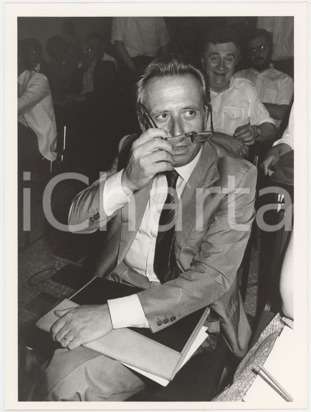 Fotografia d epoca originale 1985 ca DEMOCRAZIA CRISTIANA Luigi GRANELLI Politico DC Foto 18x24 cm 11 1