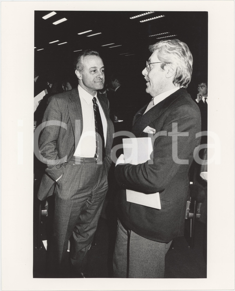 Fotografia d epoca originale 1985 ca ITALIA  COSTUME Giuseppe MUSCARELLA Presidente AGIP Foto 20x25 cm 1