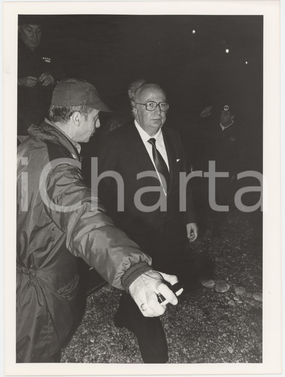 Fotografia d epoca originale 1985 ca PARTITO REPUBBLICANO Giovanni SPADOLINI Politico PRI Foto 18x24 cm 3 1