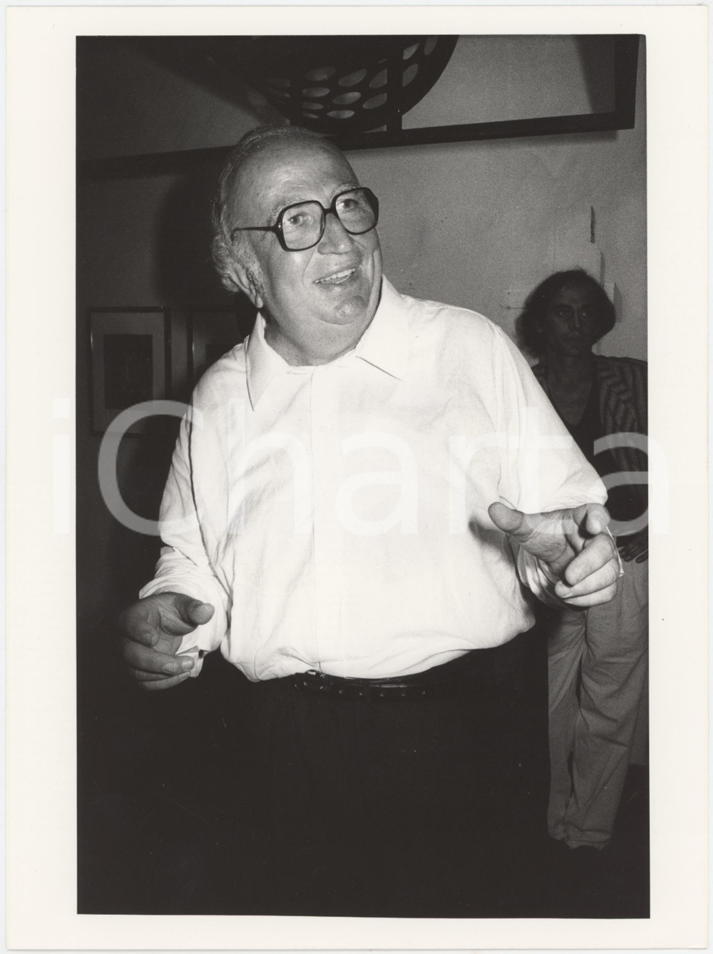 Fotografia d epoca originale 1985 ca PARTITO REPUBBLICANO Giovanni SPADOLINI Politico PRI Foto 18x24 cm 4 1
