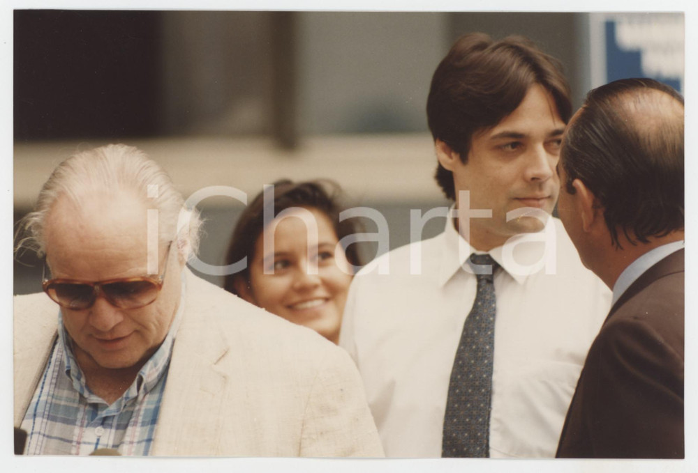 Fotografia d epoca originale 1990 LOS ANGELES COUNTY JAIL Marlon BRANDO with son Christian  Foto 15x10 1 1