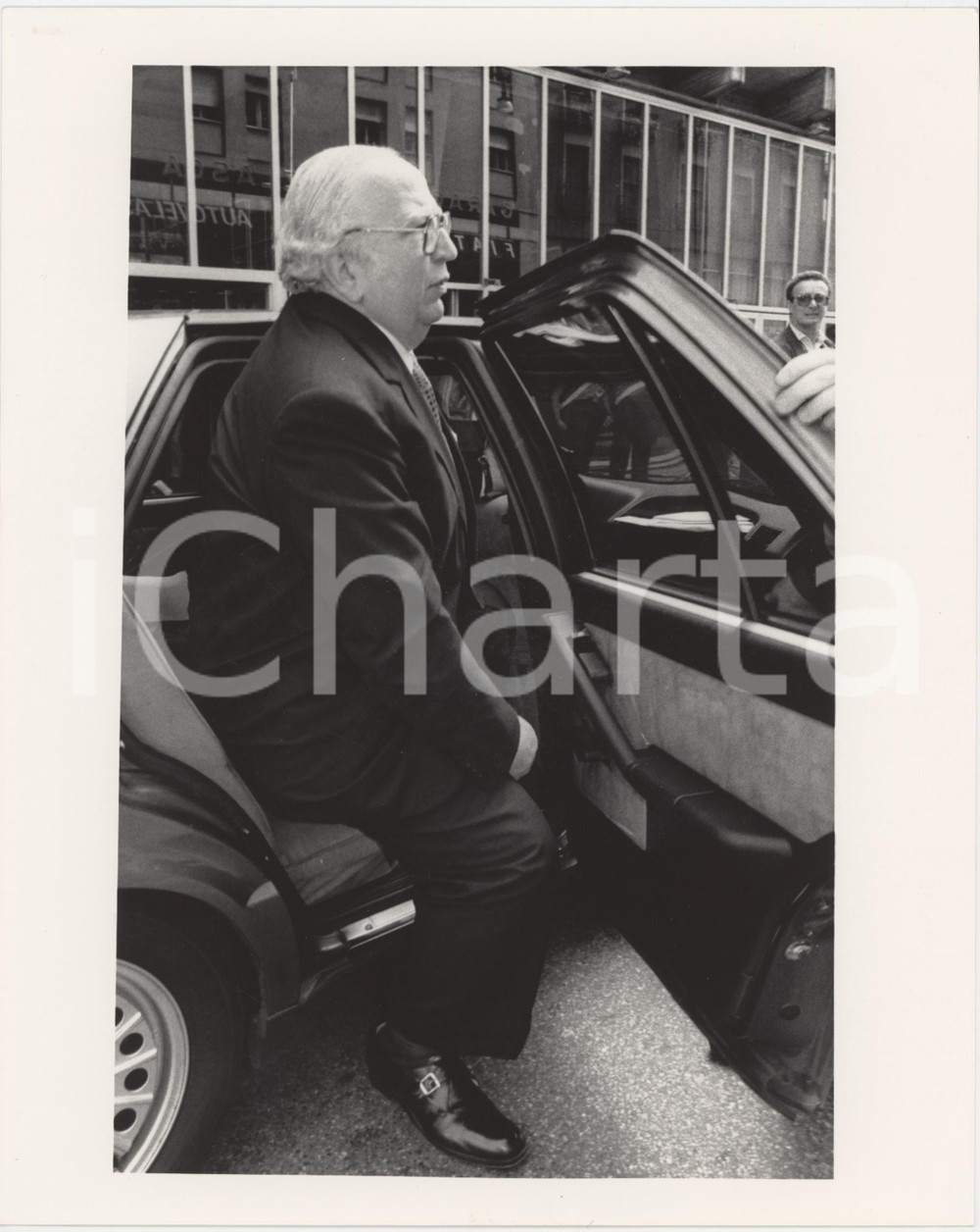 Fotografia d epoca originale 1985 ca PARTITO REPUBBLICANO Giovanni SPADOLINI Politico PRI Foto 20x25 cm 1 1