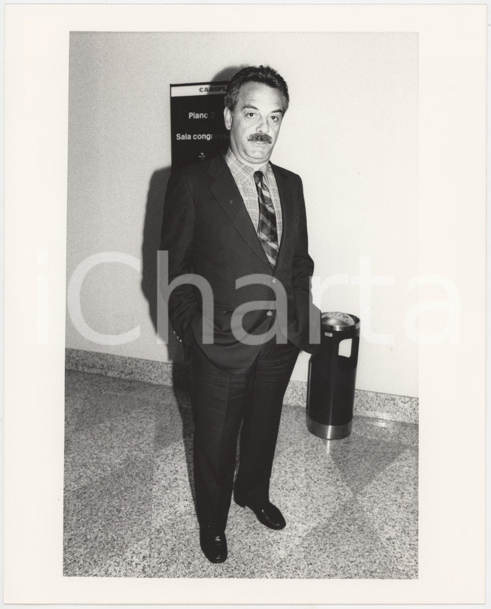 Fotografia d epoca originale 1985 ca PARTITO SOCIALISTA Giampaolo SODANO Politico PSI Foto 20x25 cm 3 1
