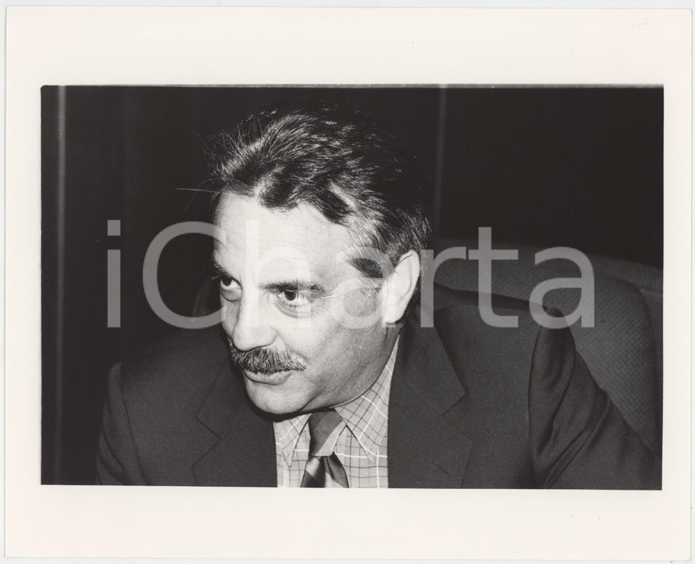Fotografia d epoca originale 1985 ca PARTITO SOCIALISTA Giampaolo SODANO Politico PSI Foto 25x20 cm 2 1