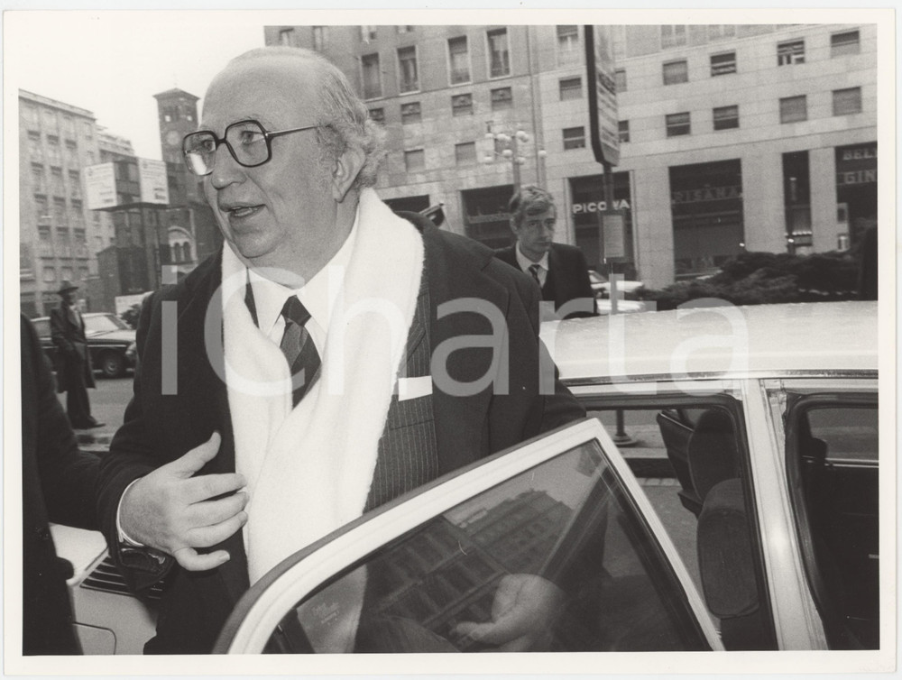 Fotografia d epoca originale 1985 ca PARTITO REPUBBLICANO Giovanni SPADOLINI Politico PRI Foto 24x18 cm 21 1