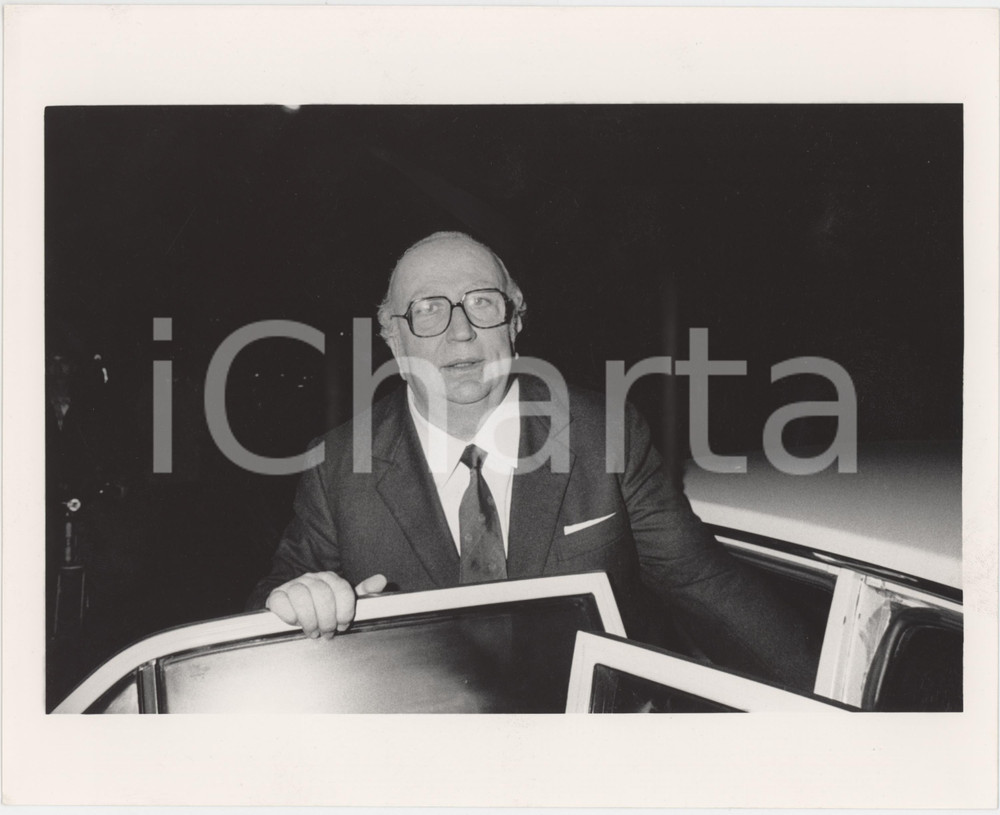 Fotografia d epoca originale 1985 ca PARTITO REPUBBLICANO Giovanni SPADOLINI Politico PRI Foto 25x20 cm 22 1