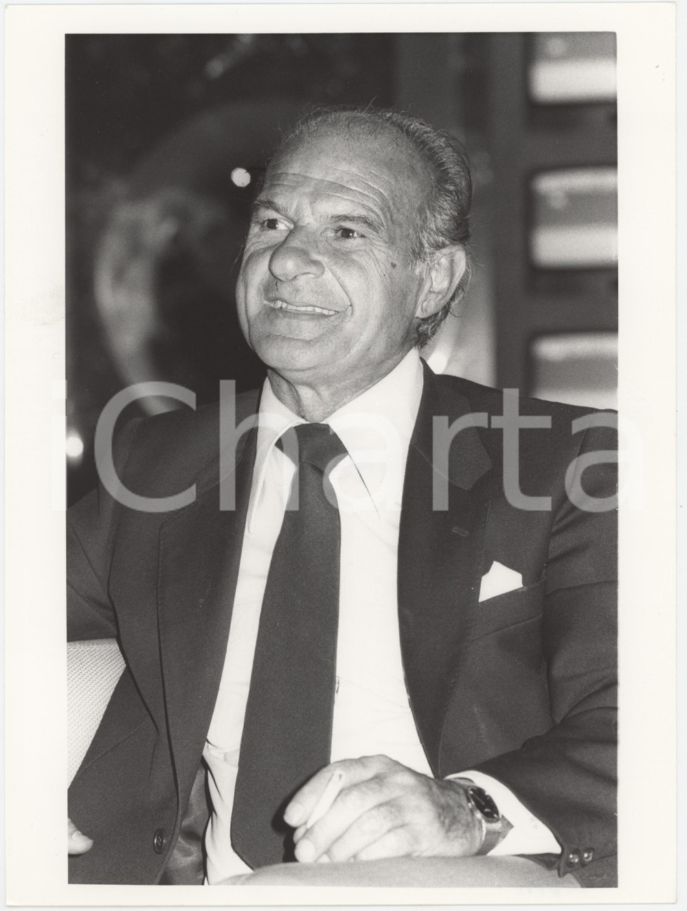 Fotografia d epoca originale 1989 RA1  LA DOMENICA SPORTIVA Sandro CIOTTI Ritratto  Foto 18x24 cm 1