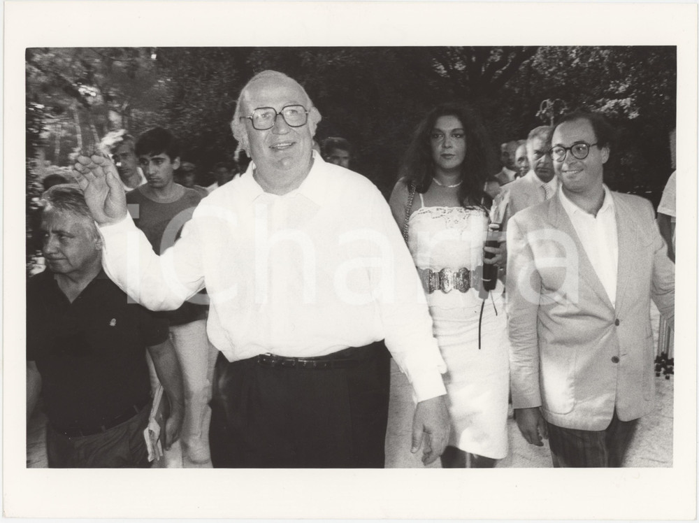 Fotografia d epoca originale 1985 ca PARTITO REPUBBLICANO Giovanni SPADOLINI Politico PRI Foto 24x18 cm 18 1