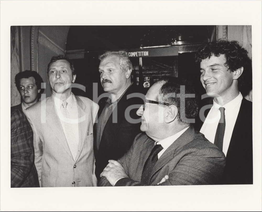 Fotografia d epoca originale 1987 MILANO ? Peter GREENAWAY Brian DENNEHY Foto 25x20 cm 1 1