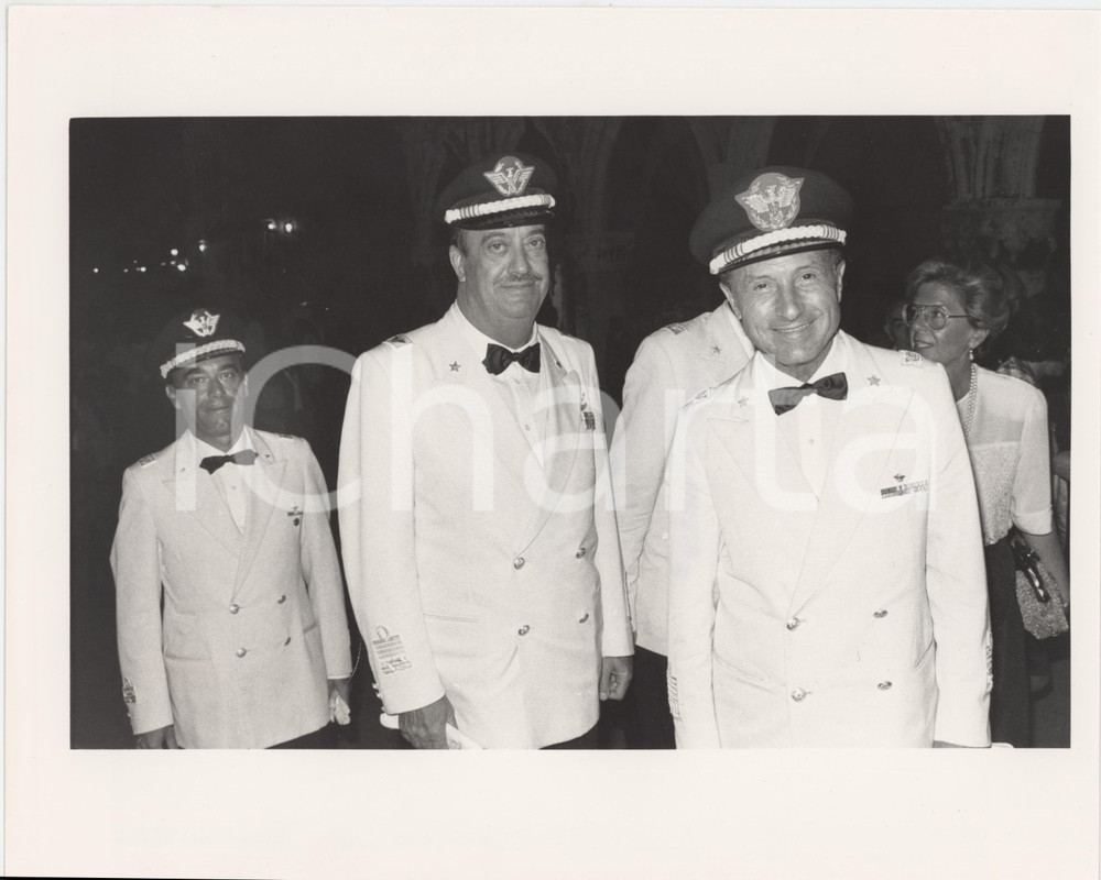 Fotografia d epoca originale 1985 ca ROMA Generali Ciro DI MARTINO e Riccardo BISOGNIERO Foto 25x20 cm 1 1