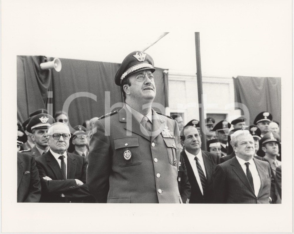 Fotografia d epoca originale 1985 ca ESERCITO ITALIANO Generale Ciro DI MARTINO Foto 25x20 cm 2 1