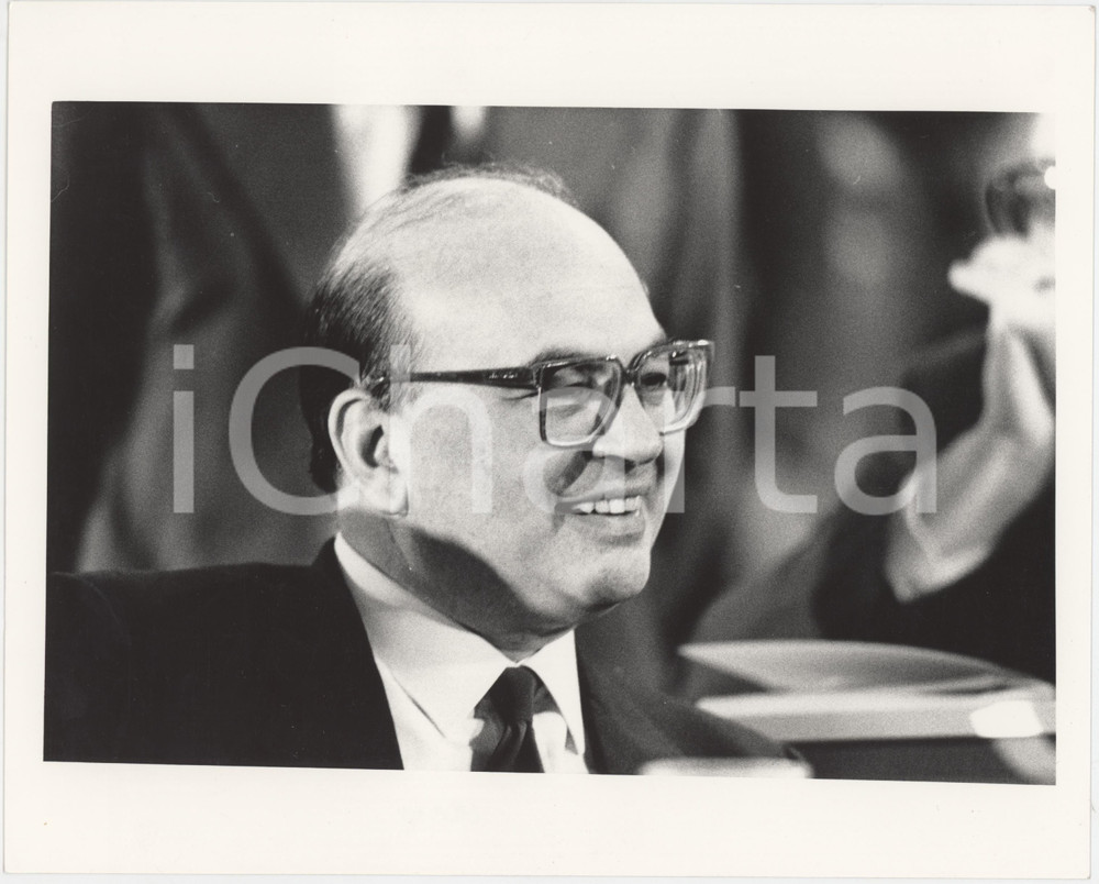 Fotografia d epoca originale 1985 ca PARTITO SOCIALISTA  PSI Bettino CRAXI Ritratto  Foto 25x20 cm 2 1