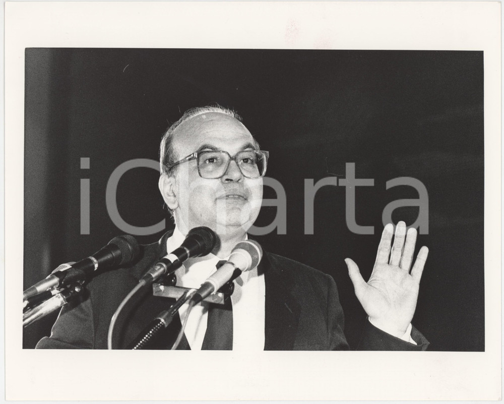 Fotografia d epoca originale 1985 ca PARTITO SOCIALISTA  PSI Bettino CRAXI Ritratto  Foto 25x20 cm 3 1