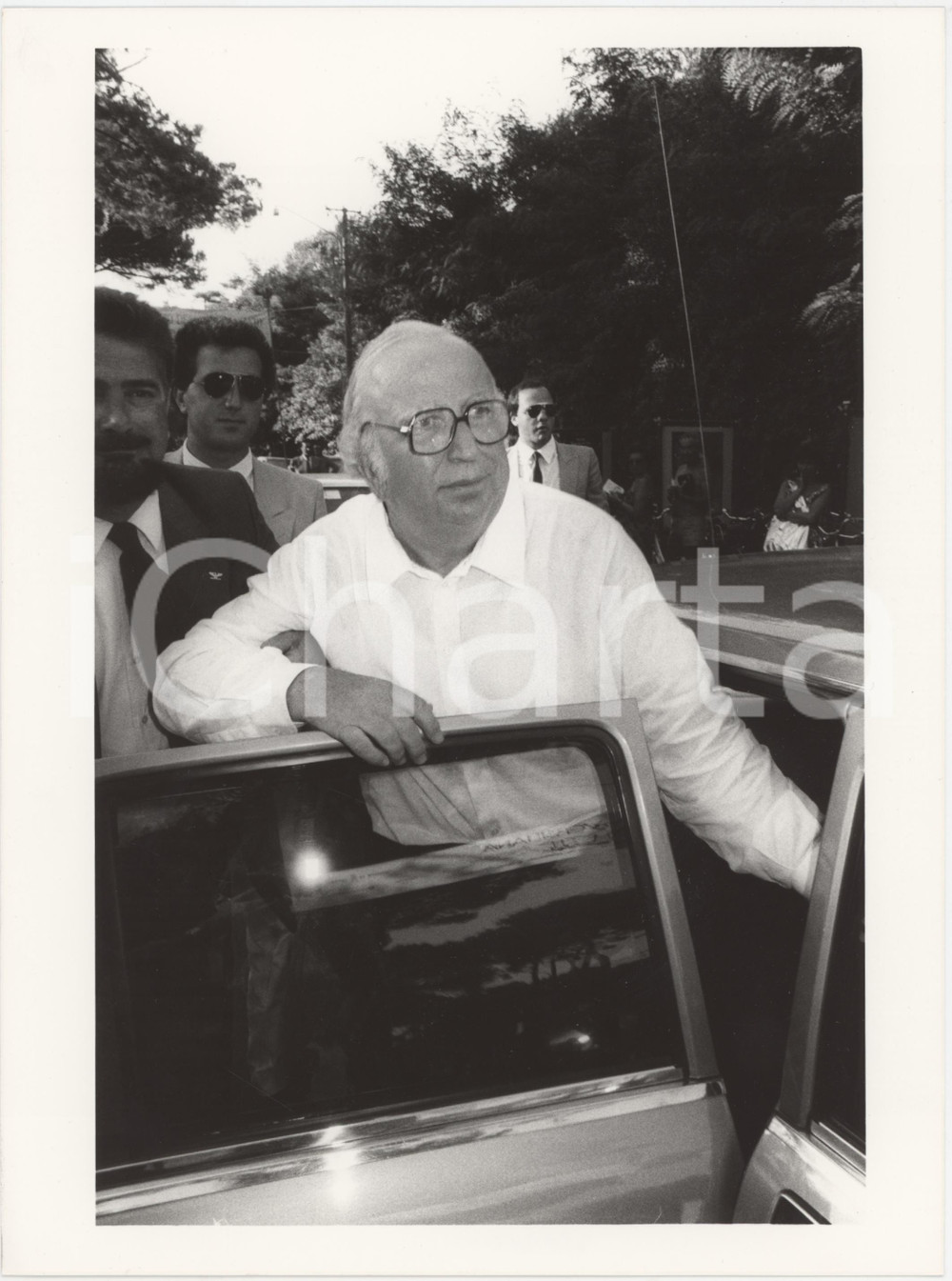 Fotografia d epoca originale 1985 ca PARTITO REPUBBLICANO Giovanni SPADOLINI Politico PRI Foto 18x24 cm 24 1
