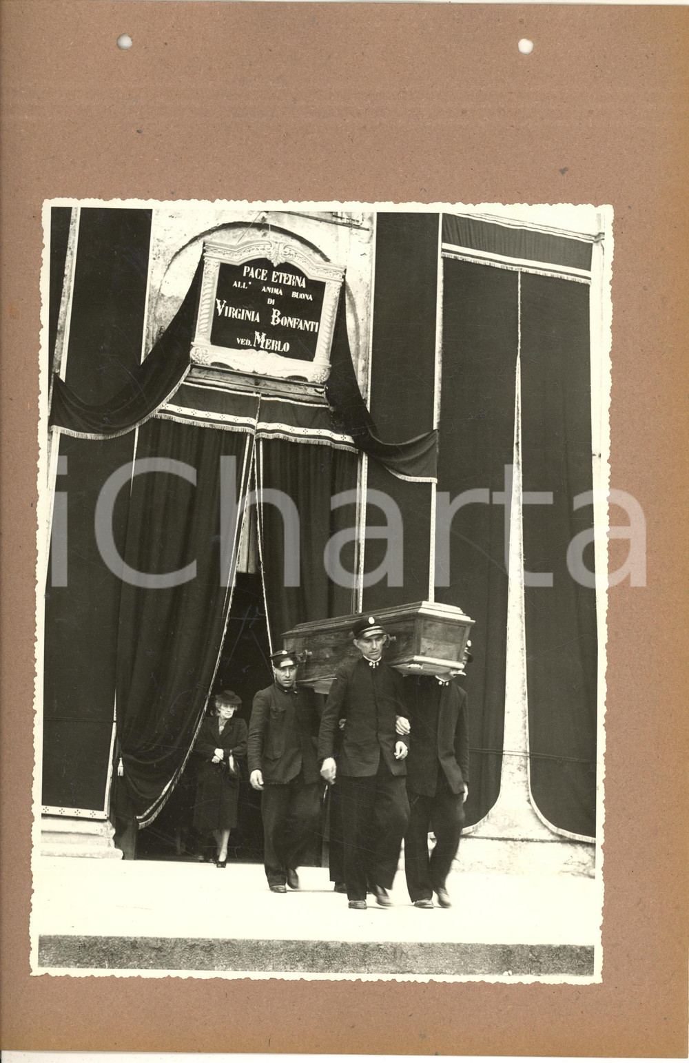 Fotografia d epoca originale 1942 MILANO Basilica di San Vittore al Corpo  Celebrazione funebre 3 Foto 1
