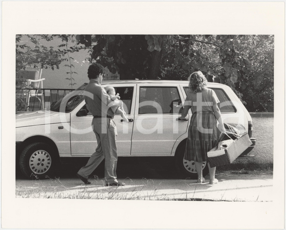 1985 ca ANNI DI PIOMBO Marco BARBONE Cristina GRINER paparazzati Foto 25x20 (4)