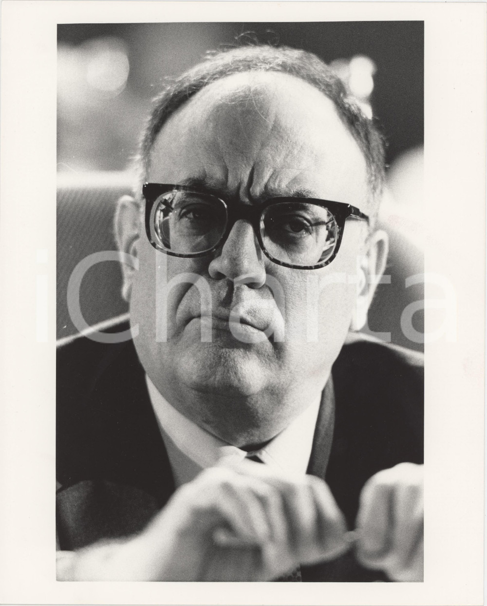 Fotografia d epoca originale 1985 ca PARTITO SOCIALISTA Rino FORMICA Politico PSI Foto 20x25 cm 20 1