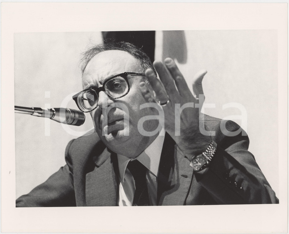Fotografia d epoca originale 1985 ca PARTITO SOCIALISTA Rino FORMICA Politico PSI Foto 25x20 cm 18 1