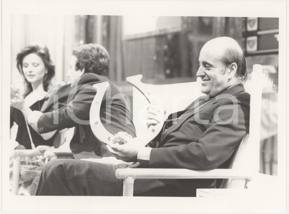 Fotografia d epoca originale 1984 RAI  TEST Elveno PASTORELLI con ferro di cavallo  PROTEZIONE CIVILE Foto 1