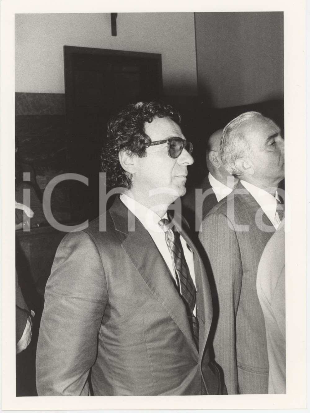 Fotografia d epoca originale 1985 ca MILANO Processo BANCO AMBROSIANO Giorgio PATRONCINI Foto 18x24 cm 1
