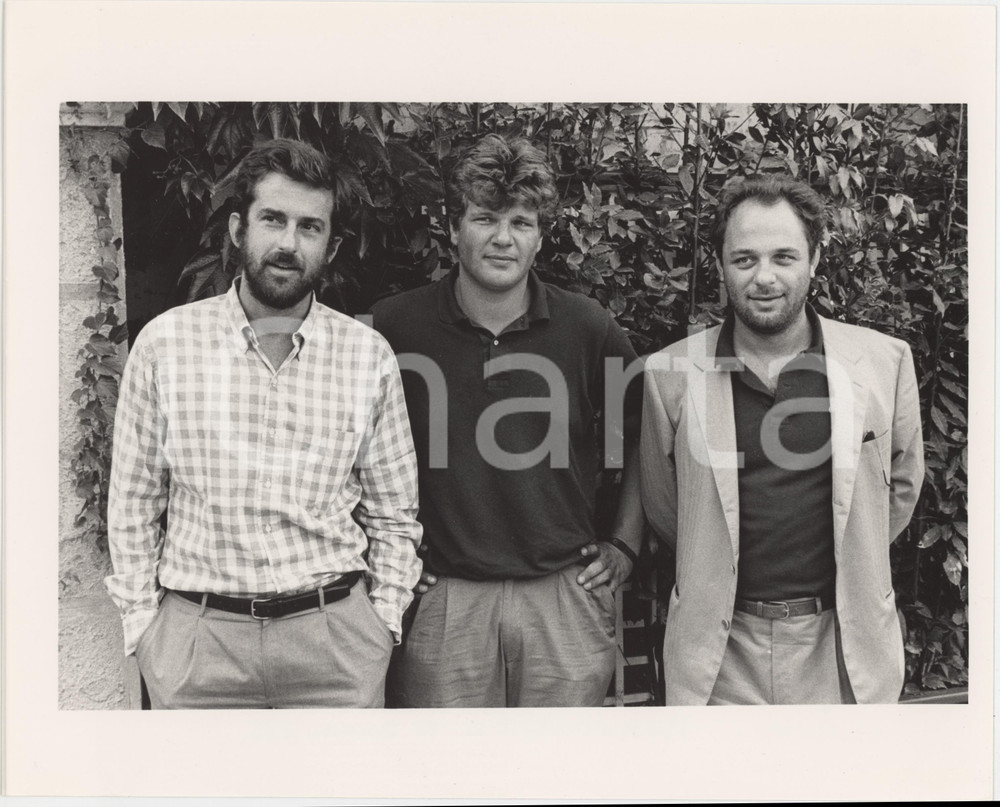 Fotografia d epoca originale 1987 VENEZIA Nanni MORETTI Carlo MAZZACURATI Angelo BARBAGALLO Foto 25x20 cm 1