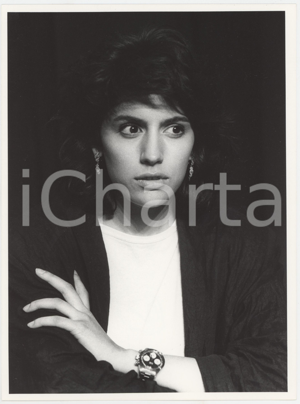 Fotografia d epoca originale 1985 ca ITALIA  CINEMA Jo CHAMPA Ritratto dell attrice  Foto 18x24 cm 1 1