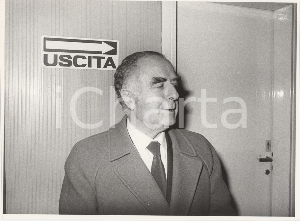 Fotografia d epoca originale 1985 ca PARTITO SOCIALISTA DEMOCRATICO Pier Luigi ROMITA Politico PSDI Foto 1 1
