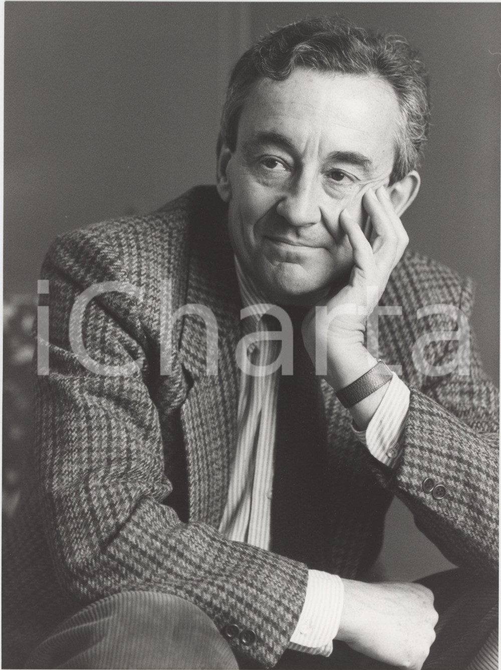 1985 ca MILANO Louis MALLE alla Terrazza Martini - Foto 18x24 cm (1)