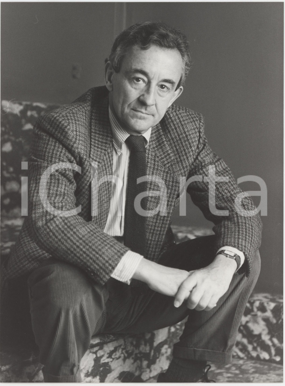 1985 ca MILANO Louis MALLE alla Terrazza Martini - Foto 18x24 cm (2)