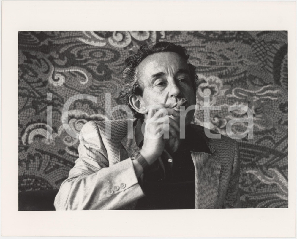 Fotografia d epoca originale 1987 VENEZIA Mostra del Cinema  Louis MALLE fuma un sigaro  Foto 25x20 cm 1